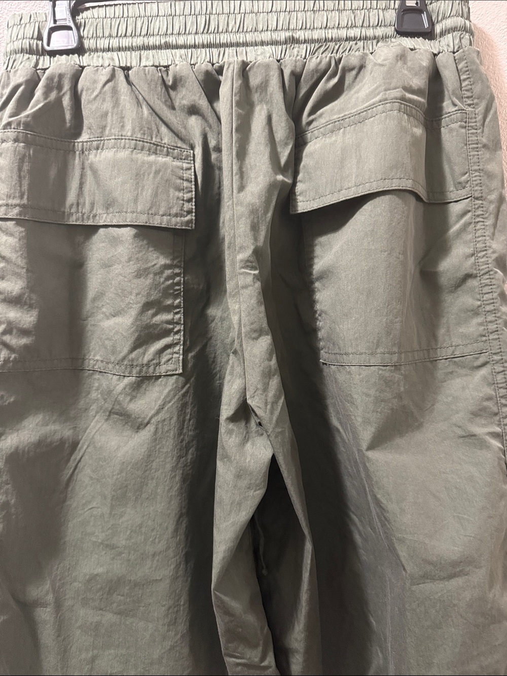 Miss Love Olive Pia Pants featuring a wide-leg fit, cargo pockets, high- SM - Picture 7 of 7